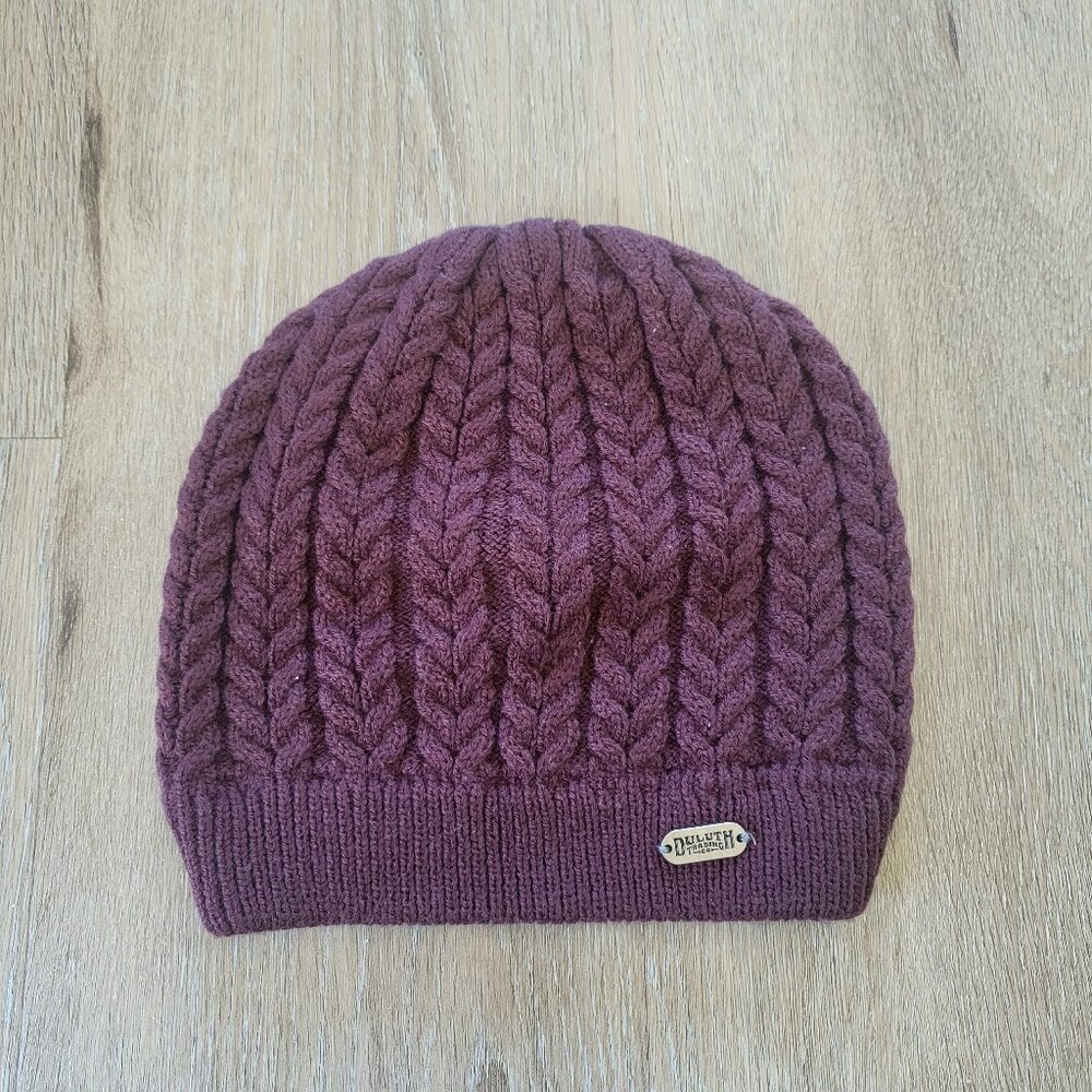 Duluth Trading Co Knit Hat Gathered Slouch Beanie